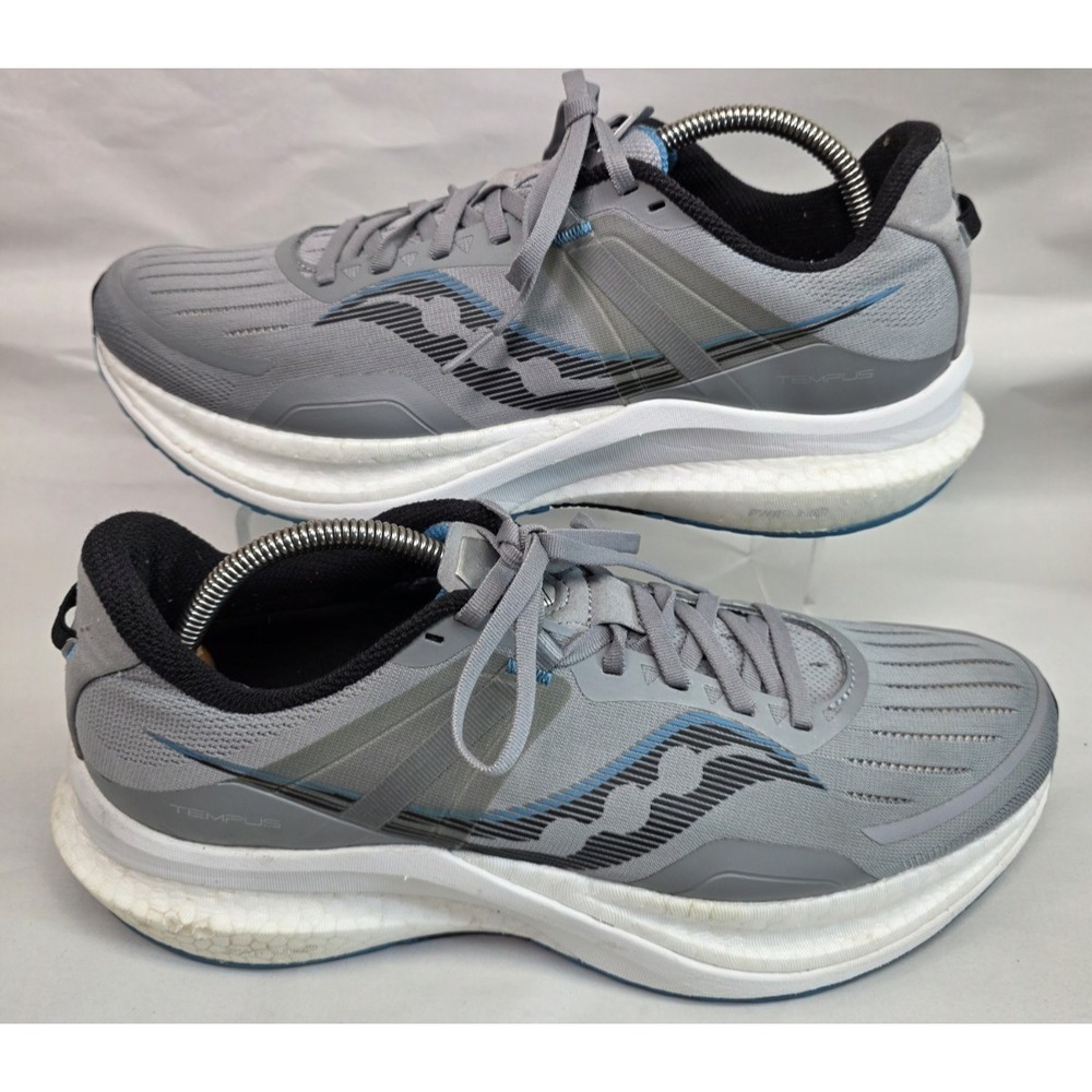 Saucony (Sz 12) Tempus Men's Running Shoes Gray Blue